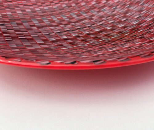Detail of red bowl by Jill Bagnall
